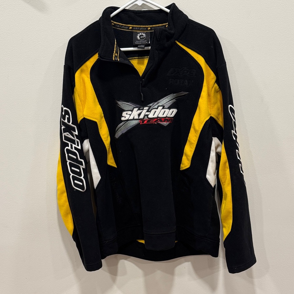 Ski-Doo Black and Yellow fleece Pullover